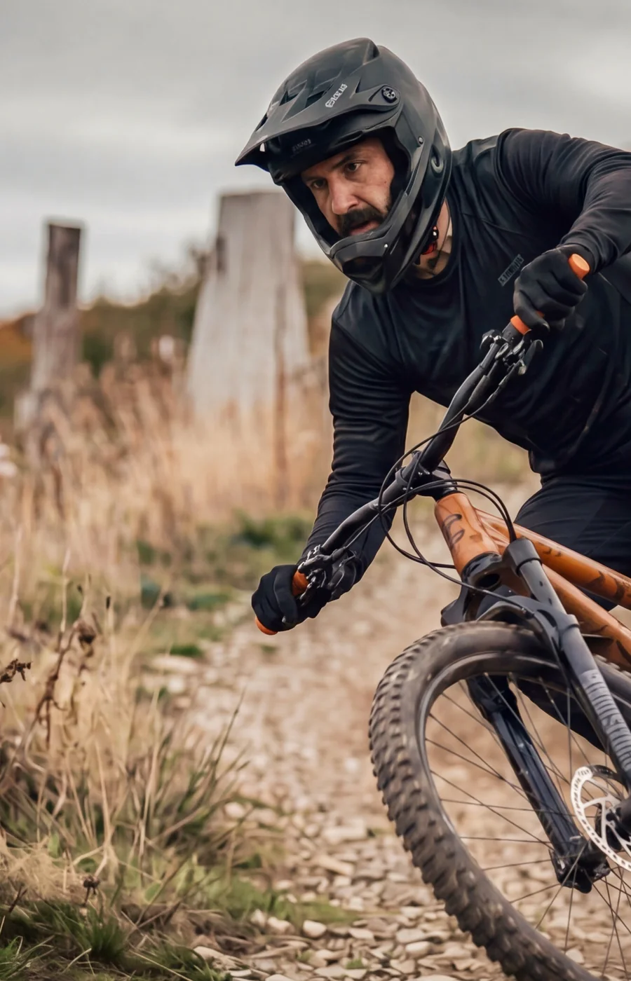 Don Jackson-Wyatt, Type 2 diabetic mountain biker and SHRED.SAFE founder, on the trail in North Wales